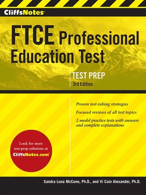 cover image of CliffsNotes FTCE Professional Education Test
